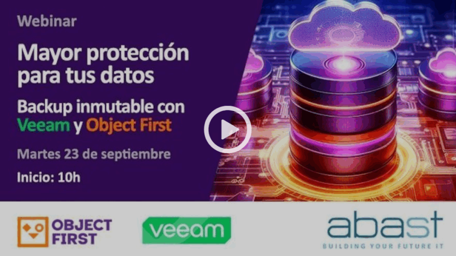 portada webinar object first y veeam